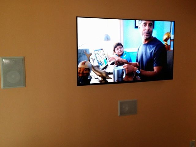 Surround Sound Wall Setup by Dr. Gadget, Los Angeles CA
