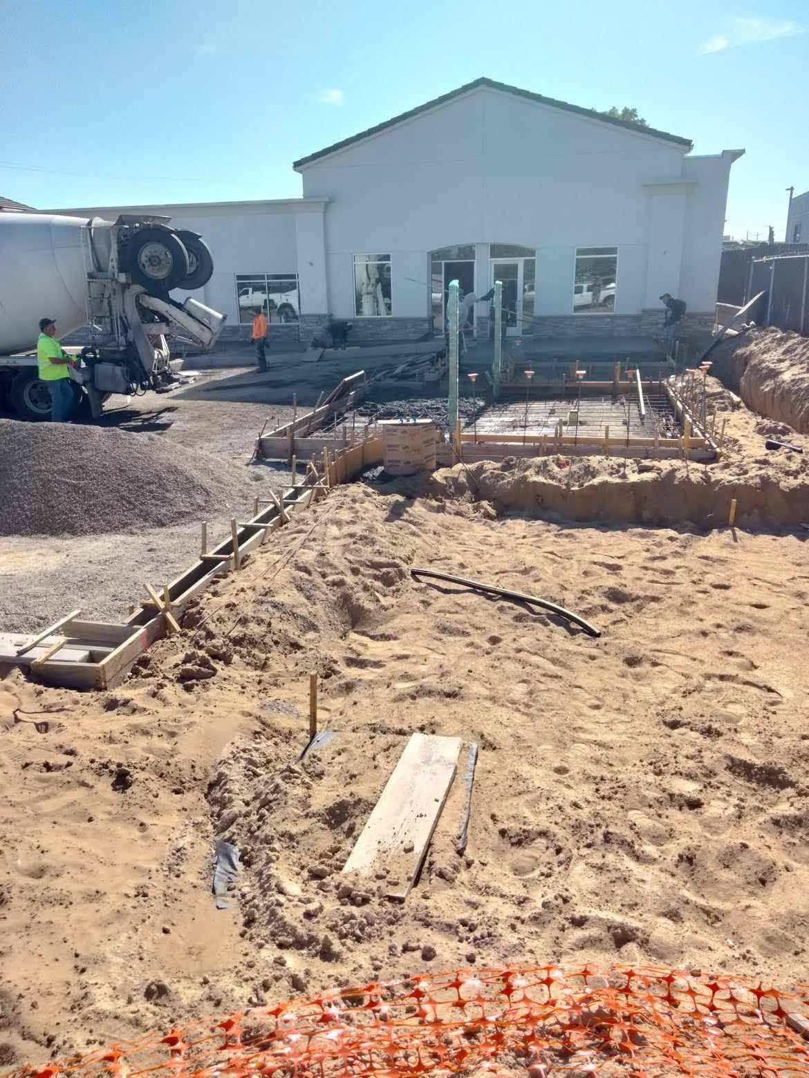 Commercial site work in progress by FK Builders